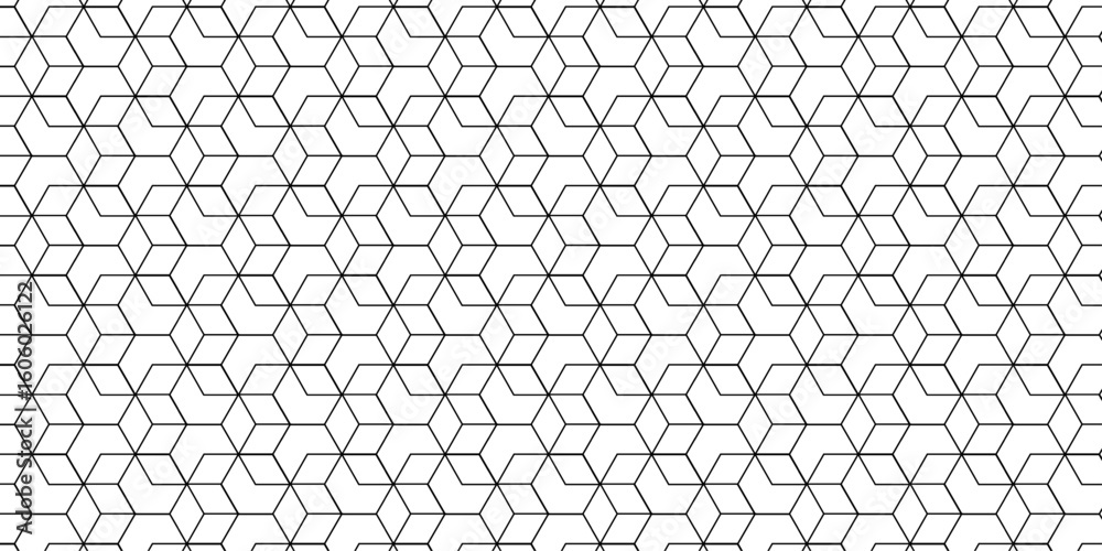 Poster abstract seamless pattern with hexagon square cube geometric pattern shapes grid metal element textu