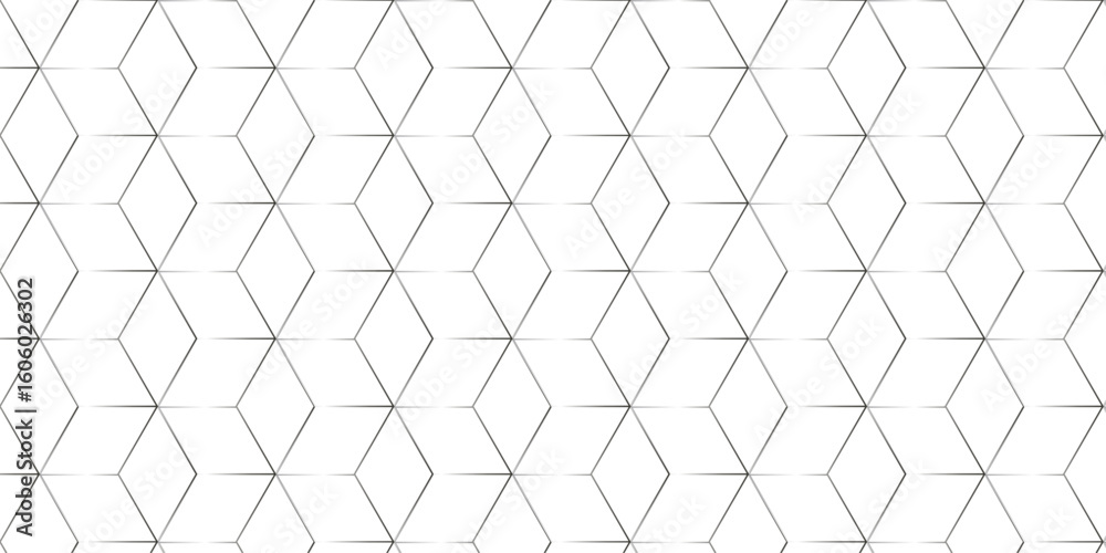 Poster seamless pattern with hexagon square cube geometric pattern shapes grid metal element texture design