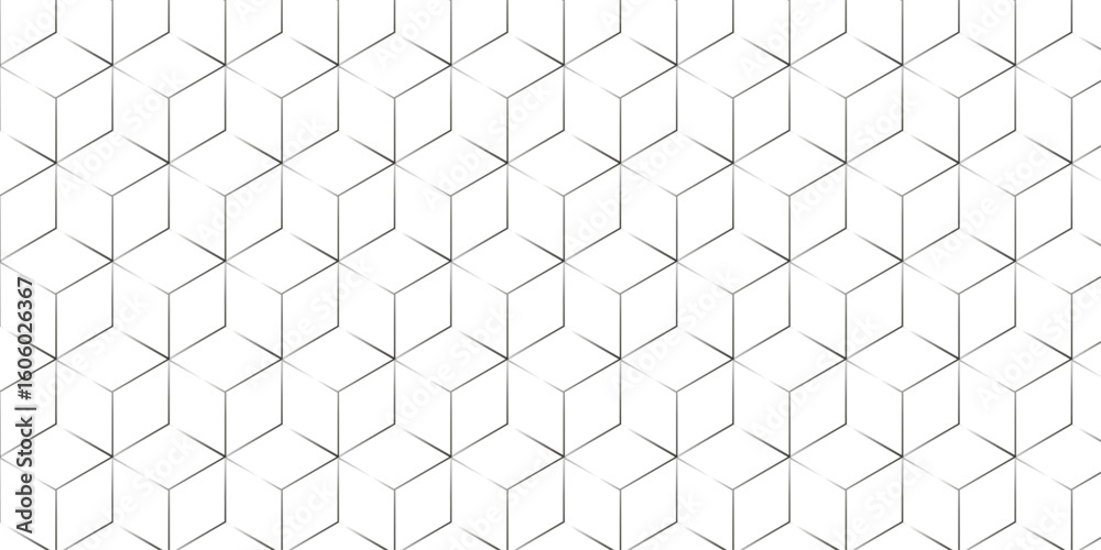 Poster abstract seamless pattern with hexagon square cube geometric pattern shapes grid metal element textu