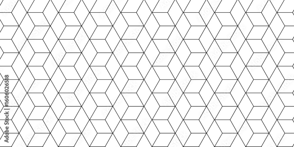 Poster seamless pattern with hexagon square cube geometric pattern shapes grid metal element texture design