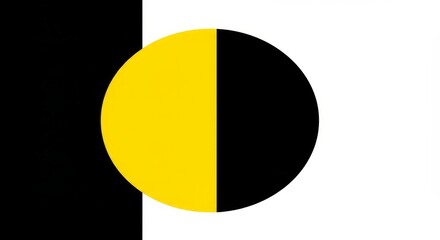 Fototapeta premium Abstract representation featuring contrasting shapes and colors for modern design