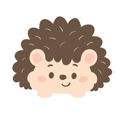 A friendly cartoon hedgehog character