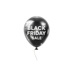 Black Friday Balloon Style Sale Tag – Transparent PNG