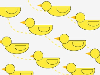 Duck pattern icon for fashion motif ceramic motif book cover or other 