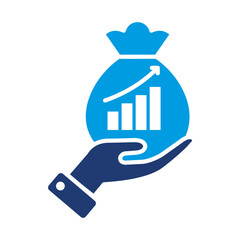 Profit Icon Blue Version