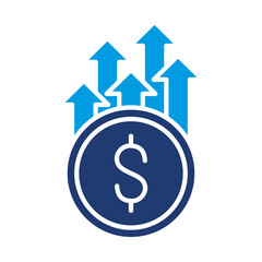 Inflation Icon Blue Version