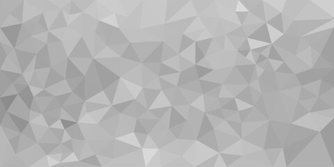  A grayscale abstract low poly background made of geometric triangular shapes, creating a faceted and modern 3D texture effect.