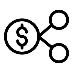 share money line icon
