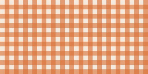 Orange gingham pattern with bright autumn vibes, perfect for fall decor, seasonal crafts, cozy backgrounds, and festive textile designs.