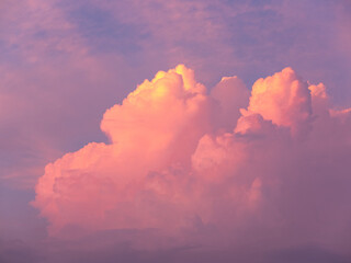 sunset sky with clouds