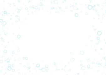 水のしずくフレーム　白