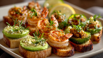 Exquisite Zesty Appetizers Platter: A Vibrant Culinary Delight Exploding with Color and Flavor