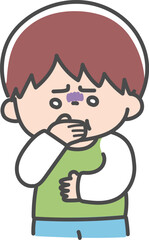 子どもの体調不良　吐き気
