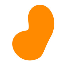 Orange Abstract Shape