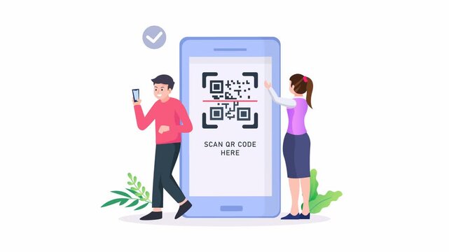Verification pin code, security code message notification, two step authentication in control system for personal account. video animation 4k clip