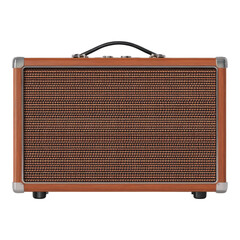Vintage Style Bluetooth Speaker with Brown Texture