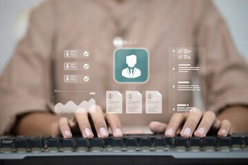 HR Data Management System with Digital Employee Profile Interface