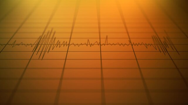 Dramatic Ominous Polygraph Test with Failed Lines - Retro Version