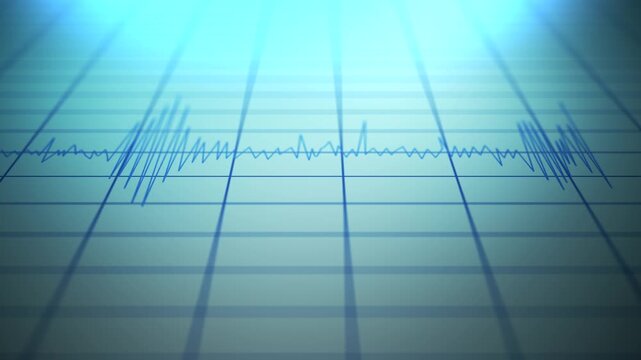 Dramatic Ominous Polygraph Test with Failed Lines - Blue Version