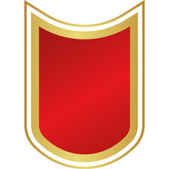Golden Red Shield