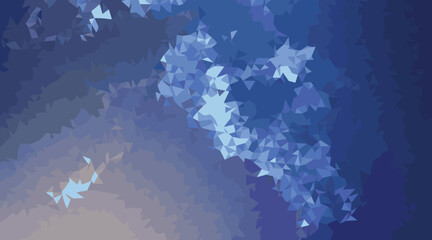 Abstract geometric shapes blue gradient vector