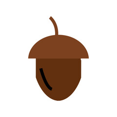 vector illustration of an hazelnut