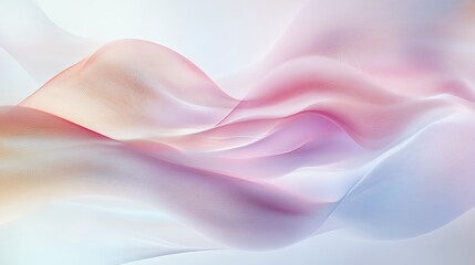 Abstract Pastel Waves Flowing Softly