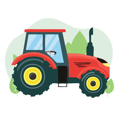 Obraz premium tractor vector illustration