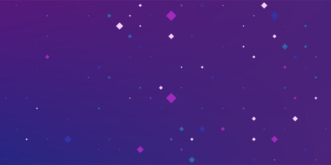 Purple abstract pixel texture bg video screen. Tv pattern background with square noise effect. Futuristic broadcast neon gradient banner for television. Modern vhs led static display elementon