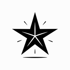 Christmas Star Silhouette in Night Sky &ndash; Holy Minimal Vector