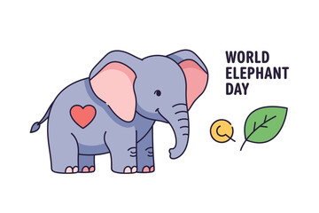 Obraz premium Elephant for World Elephant Day celebration