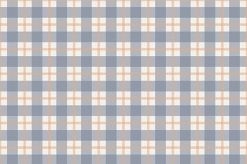 ブルーのチェック柄 / シームレスパターン / スウォッチあり