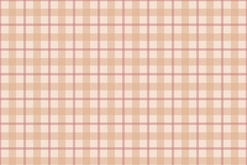ピンクとベージュのチェック柄 / シームレスパターン / スウォッチあり