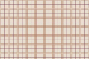 ベージュのチェック柄 / シームレスパターン / スウォッチあり