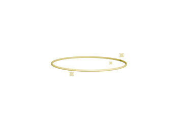 wedding ring on white background