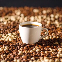 Espresso cup on coffee beans (1)