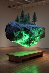Floating Rock Scene