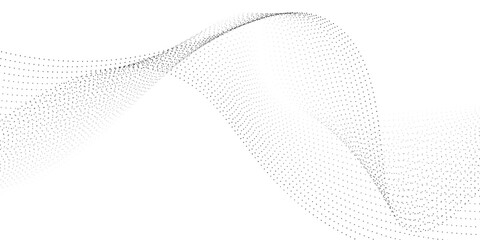 Black and white halftone dots pattern. abstract vector background