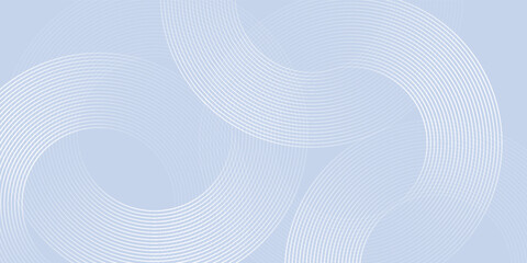 Naklejka premium Abstract sinple blue art background with circle elements. Digital technology poster modern illustrations line