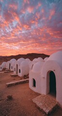Desert Domes at Sunset