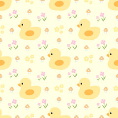 seamless pattern with duck , fabric patterns, gift wrapping paper, notebook cover, phone case pattern 