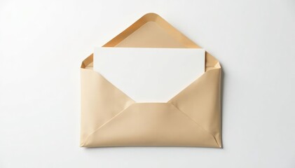 Sealed envelope, confidential papers on white , information, closed