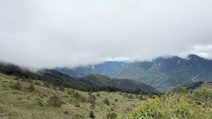 Fototapeta premium Scenery of Hehuan Mountain in central Taiwan