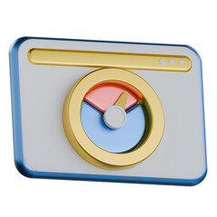 IoT dashboard 3D Icon colorful style