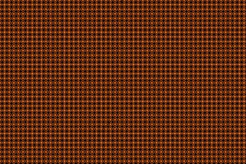 Seamless Orange and Black Geometric Circle Grid Pattern