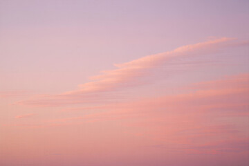 Soft Pink Sunset Sky: Pastel Cloudscape, Serene and Dreamy Background