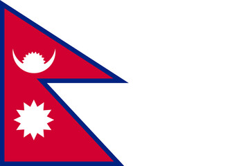 Nepal flag illustrator national