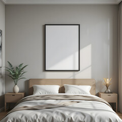 Cozy kids room with pastel walls, wooden furniture, and soft decor.