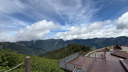 Scenery of Hehuan Mountain in central Taiwan