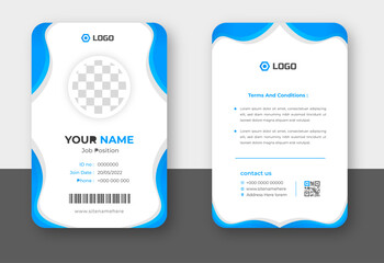 Corporate modern professional business id card design